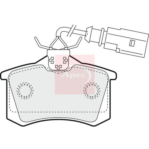 Apec Rear Brake Solid Discs & Pads fits Seat Ibiza St 2010-2015 1.2 1.4 1.6