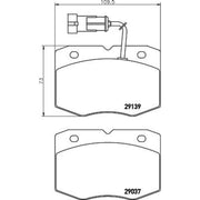 Mintex Front Brake Pad Set fits Iveco Daily II 1989-1999