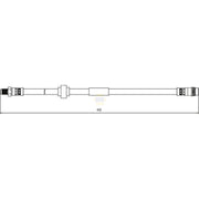 NAPA Brake Hydraulic Hose Line Front NBH1092