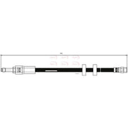 Apec Brake Hydraulic Hose Line Front fits Volvo XC90 I 2002-2014 2.5 3.2