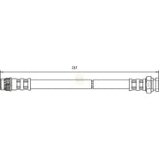 NAPA Brake Hydraulic Hose Line Rear fits Citroën Berlingo First 2005-2011 1.6