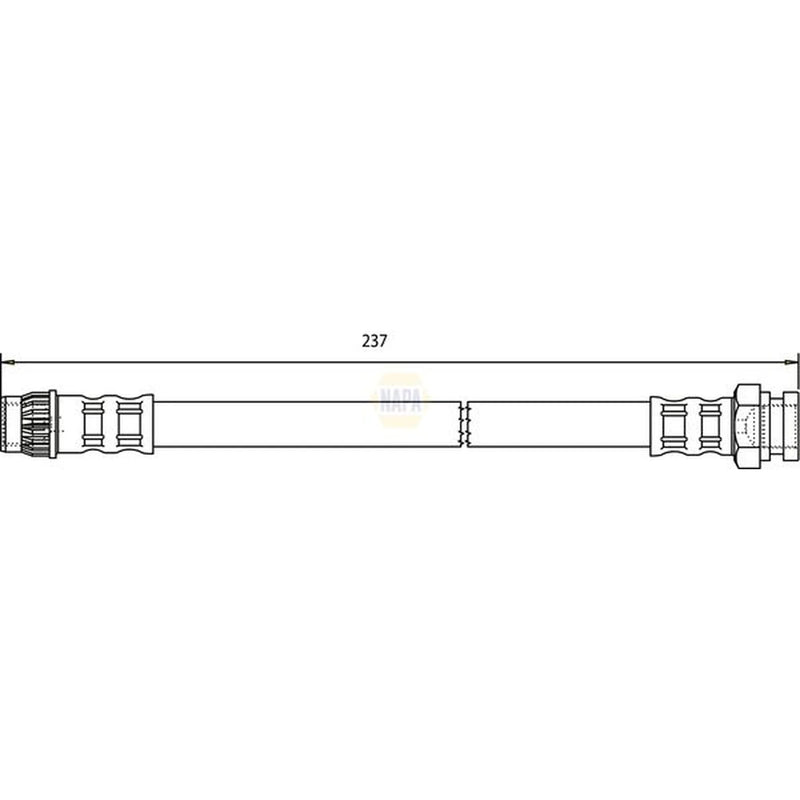 NAPA Brake Hydraulic Hose Line inner NBH1171