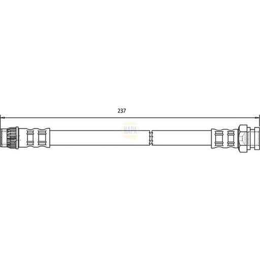 NAPA Brake Hydraulic Hose Line inner NBH1171