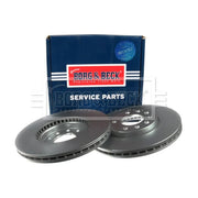 Borg & Beck Front Brake Vented Discs & Pads fits Fiat Croma 2005-2011 1.9
