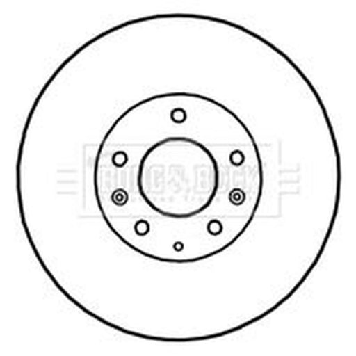 Borg & Beck Front Brake Vented Discs & Pads fits Mazda 6 2008-2013 1.8