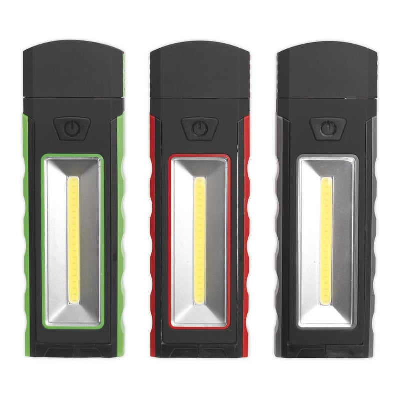 Sealey Magnetic Pocket Light 3W + 0.5W COB LED Display Box of 12 LED4101DB Sealey - Dynamic Drive