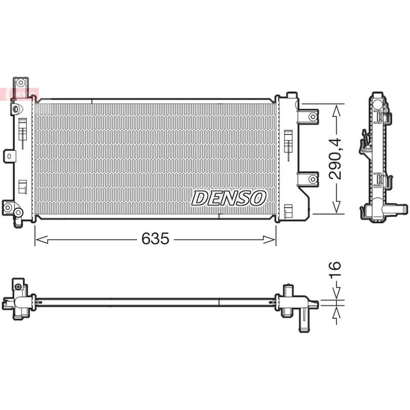 Denso Engine Radiator fits Nissan Leaf 2010-2017