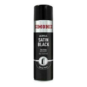6x Simoniz Large Satin Black Acrylic Aerosol Car Spray Paint 500ml SIMP16D Simoniz - NN4 Online 