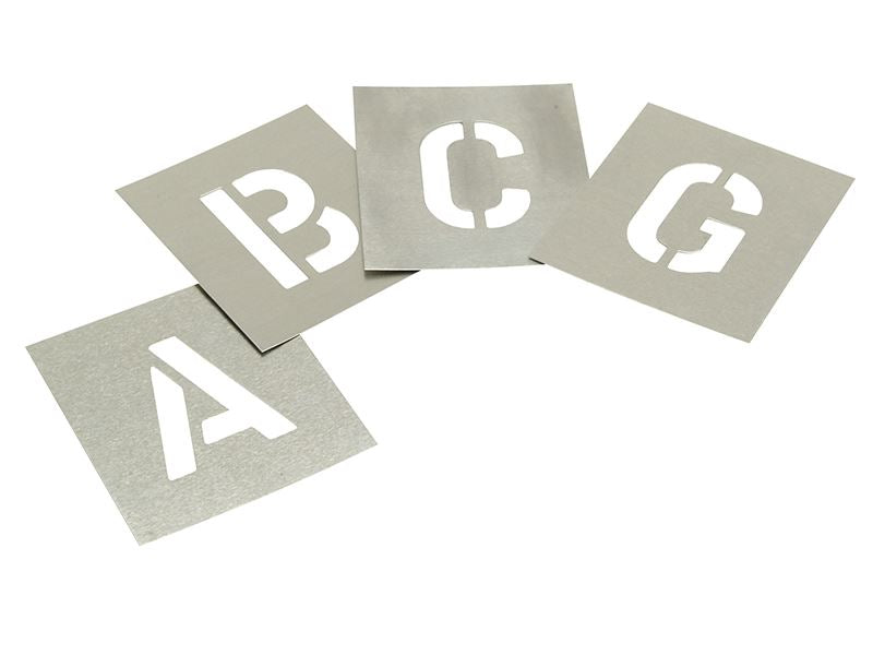 Stencils Set of Zinc Stencils - Letters 3in Stencils - Dynamic Drive