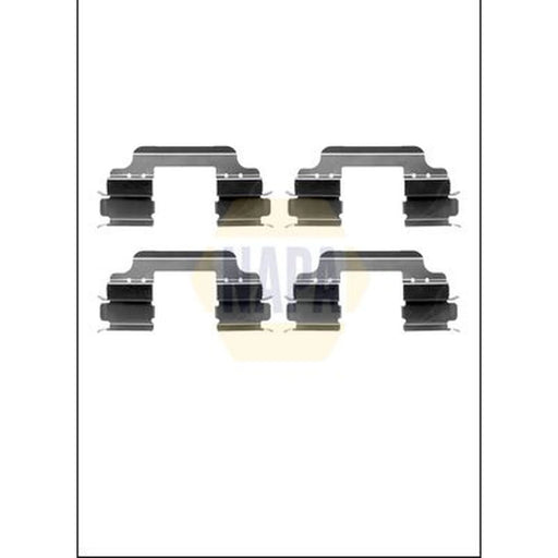 NAPA Brake Pad Accessory Fitting Kit Front fits BMW 1 2004-2013