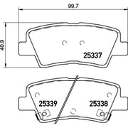 Brembo Front & Rear Brake Discs & Pads fits Hyundai I20 III 2020 on 1.0