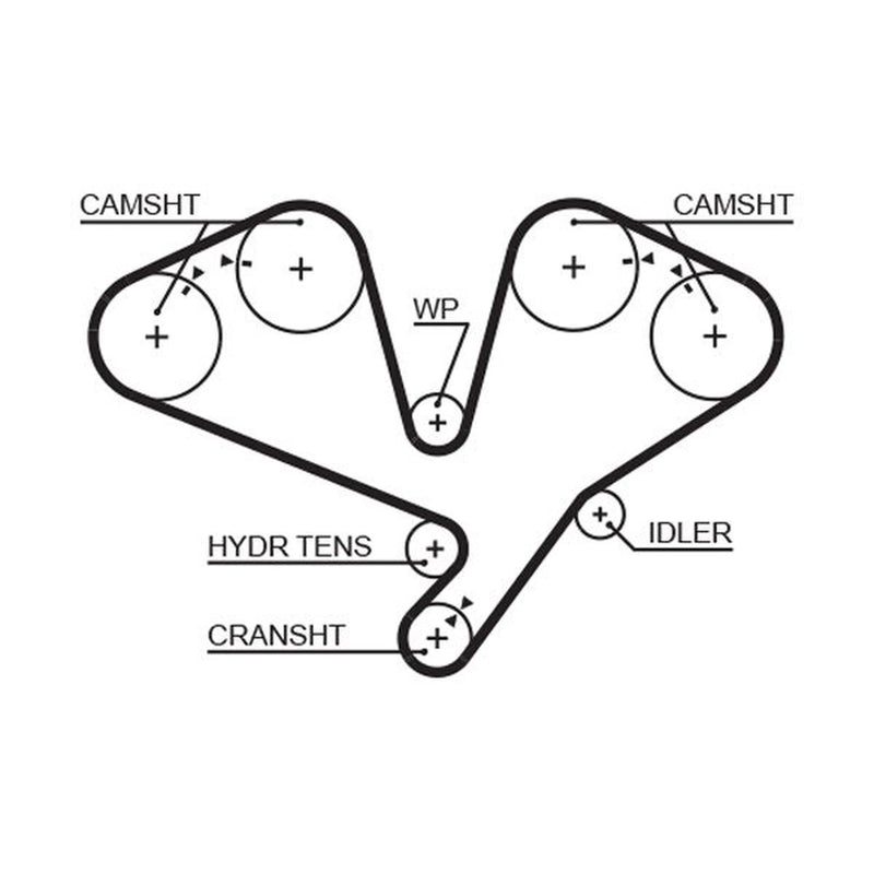Gates Timing Belt Cambelt 251 Teeth fits Hyundai Xg 1998-2005 3.0