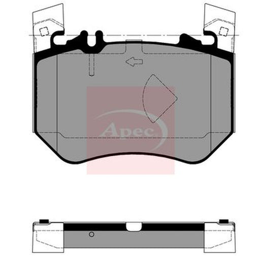 Apec Front Brake Pad Set fits Mercedes-Benz Cle 2023-2024 236.361 236.461
