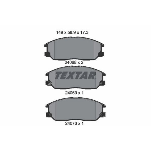 Textar Front Brake Pad Set 2406801