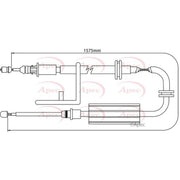 Apec Handbrake Cable Right Rear fits Land Rover Freelander 2 2006-2014 2.2 3.2