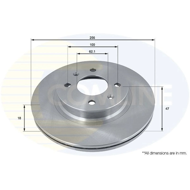 Comline Front & Rear Brake Discs & Pads fits Hyundai I20 II 2014-2020 1.2