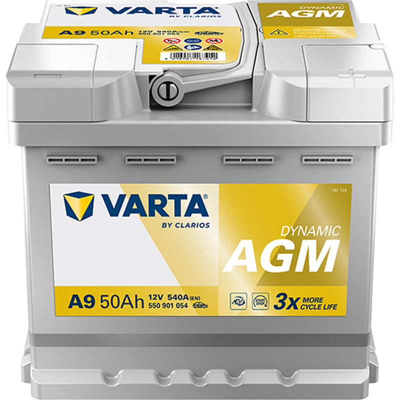 VARTA Dynamic AGM Car Battery 12V 50Ah