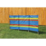 4 Pole Multicoloured Polythene Windbreak 1440 Quest - Dynamic Drive