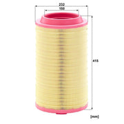 MANN-FILTER Engine Air Filter fits Mercedes-Benz Unimog 2000 on