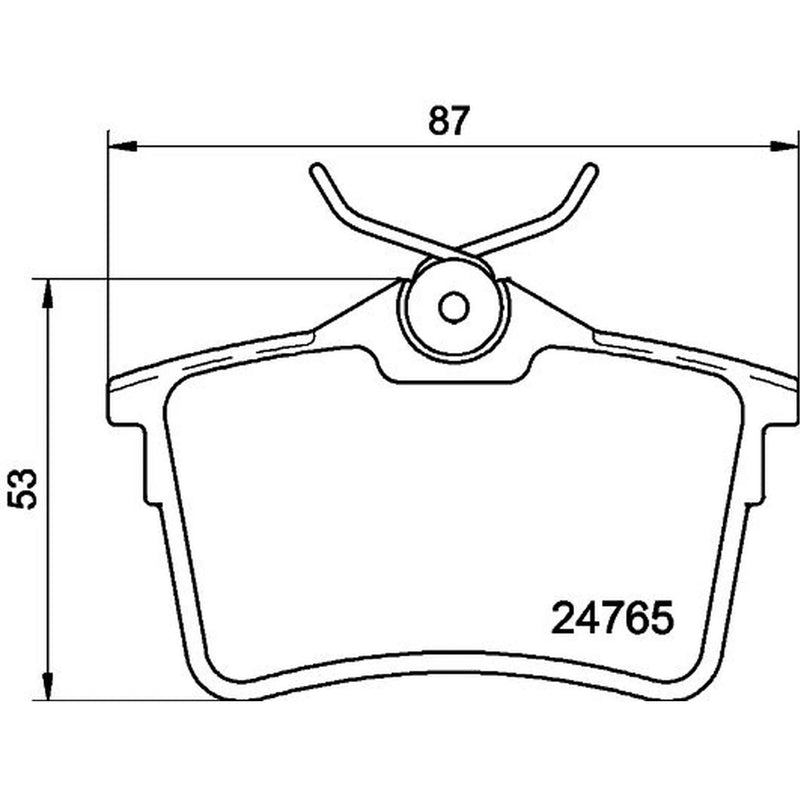 DON Rear Brake Pad Set fits Citroën Berlingo Box Body/Mpv 2008-2021 1.6