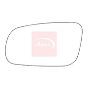 Apec Exterior Wing Mirror Glass Left fits Audi A3 1996-2003 1.6 1.8 1.9