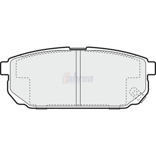 Fahren Rear Brake Pad Set FBP3597
