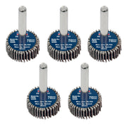 Sealey 25 x 10mm Abrasive Flap Wheel on 6mm Shaft 40Grit - Pack of 5 FW2510405 Sealey - Dynamic Drive