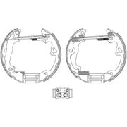 Mintex Brake Shoe Set Axle Kit fits Ford Focus I 1998-2005 1.4 1.6 1.8 2.0