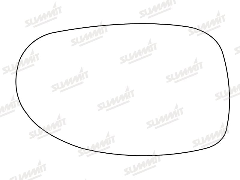 Summit Heated Base Plate With Anti-Dazzle Mirror Glass fits Citroen C5/C6 RHS Summit - Bars 4 Cars