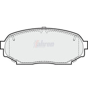 Fahren Front & Rear Pads fits Mazda MX-5 1990-1998 1.6