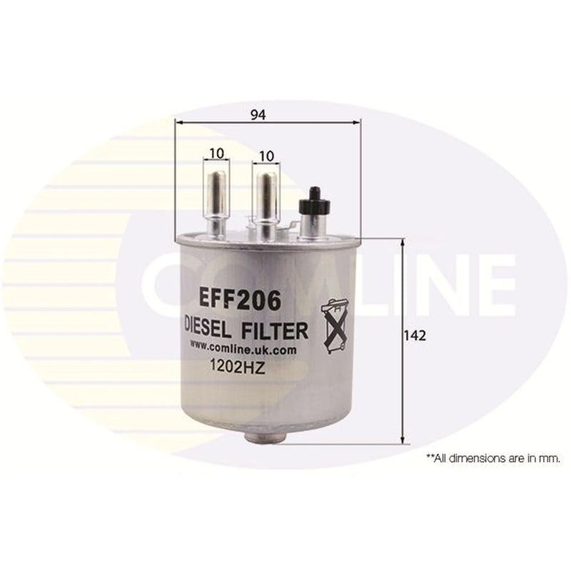 Comline Fuel Filter Element fits Renault Kangoo / Grand Kangoo II 2008 on 1.5