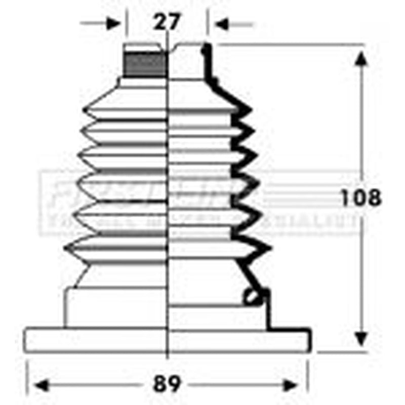 First Line Drive Shaft Bellow Kit Front Left Thermoplast fits Seat Arosa