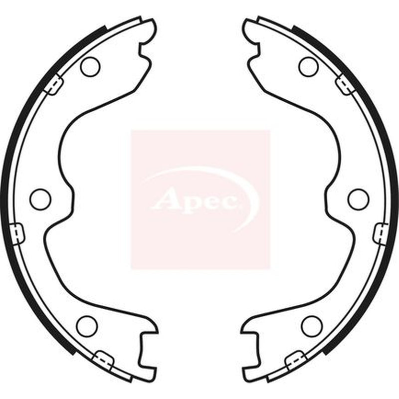 Apec Parking Brake Shoe Set fits Nissan 350Z 2002-2008 3.5
