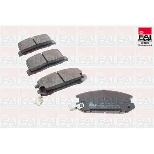 FAI Rear Brake Pad Set fits Toyota MR2 I 1984-1990 1.6