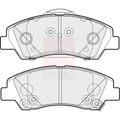 Apec Front Brake Pad Set fits Hyundai I10 II 2013-2019 1.0 1.2
