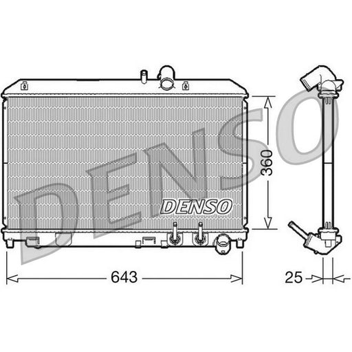 Denso Engine Radiator fits Mazda RX-8 2003-2012 1.3