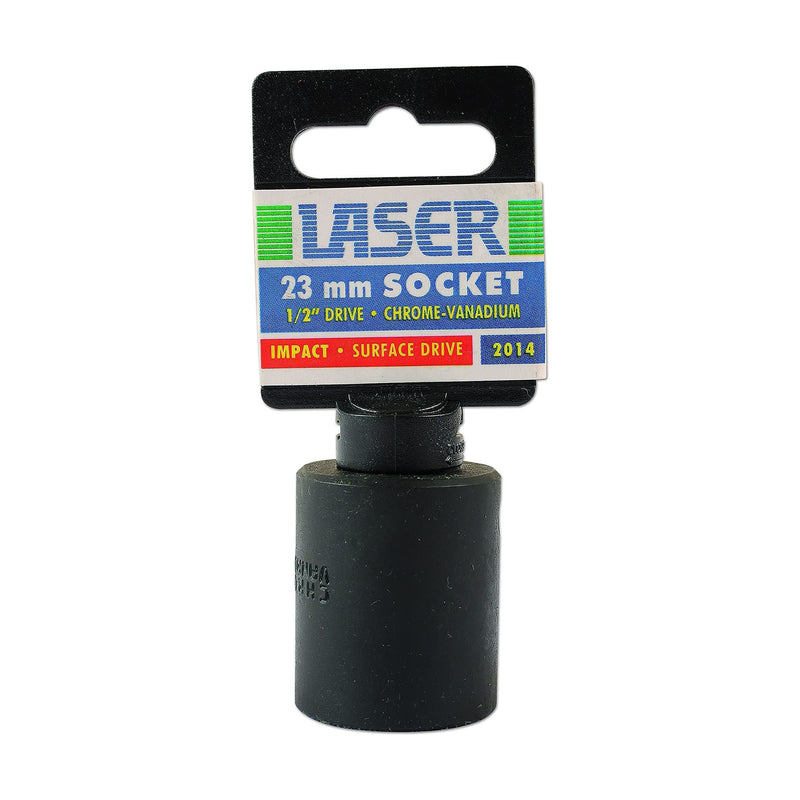 Laser Impact Socket 1/2"D 23mm 2014 Laser - Dynamic Drive