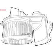 Denso Heater Blower Fan DEA23004