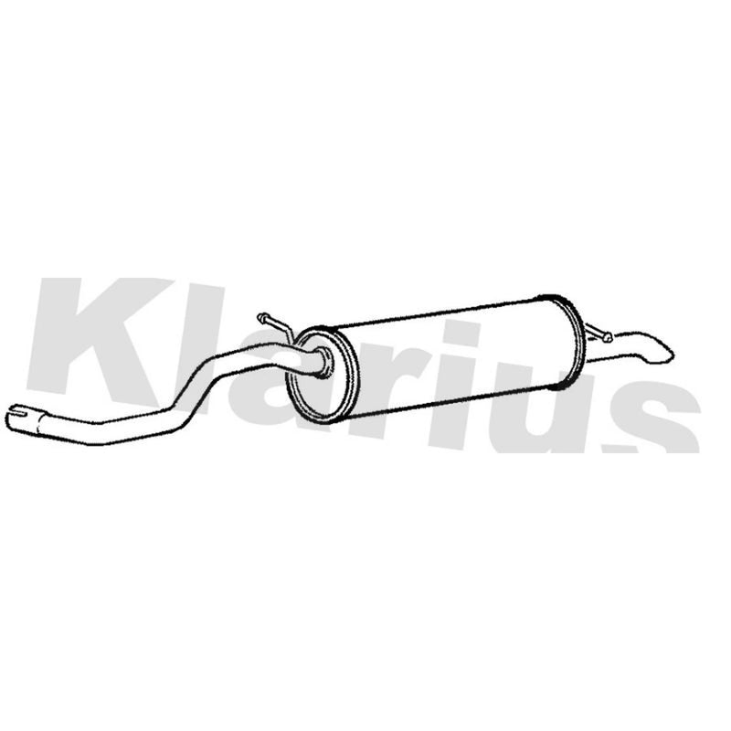 Klarius Box With Tail Pipe Rear fits Seat Ibiza 2008-2012 1.6
