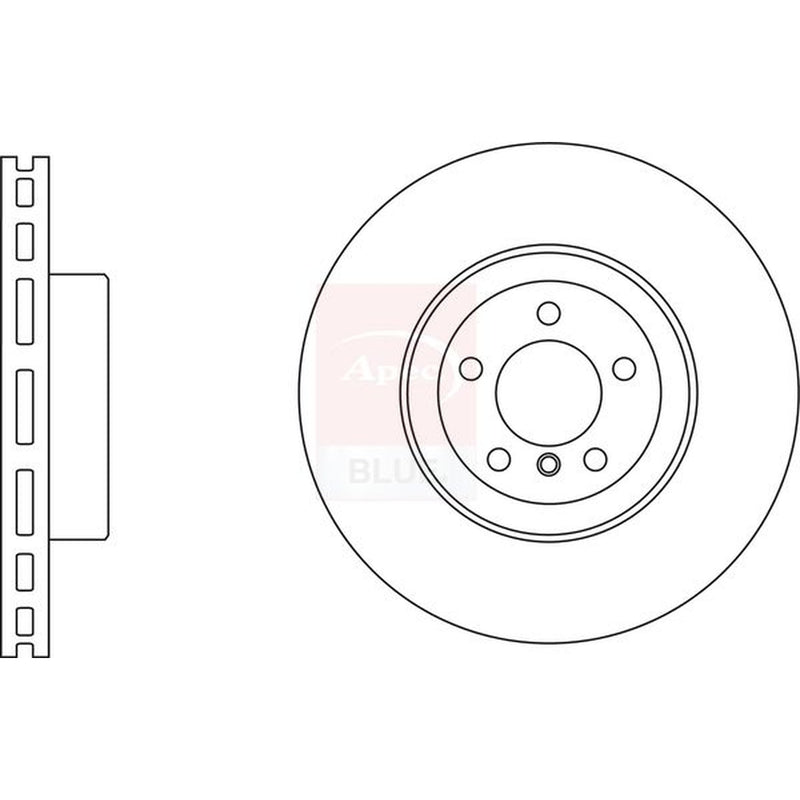 Apec Front Vented & Rear Vented Brake Discs & Pads fits BMW 4 2013-2016