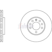 Fahren 2 x Vented Front Brake Discs FBD6060-x2