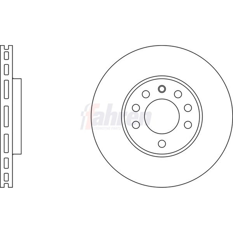 Fahren 2 x Vented Front Brake Discs FBD6060-x2