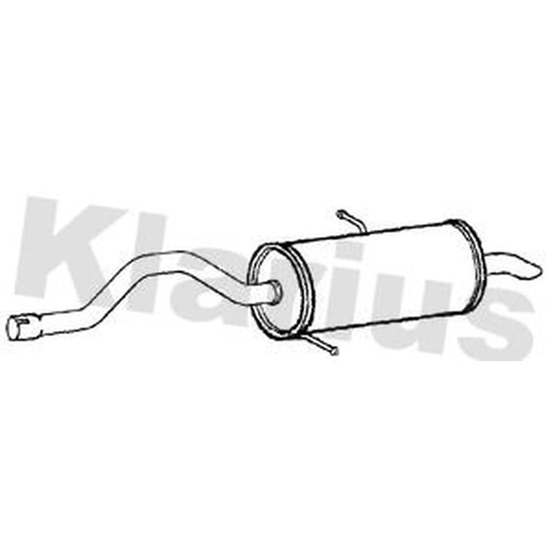 Klarius Box With Tail Pipe Rear fits Citroën Berlingo Box Body/Mpv 2009-2018 1.6