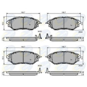 Comline Front & Rear Brake Discs & Pads fits Subaru Legacy IV 2003-2009 3.0