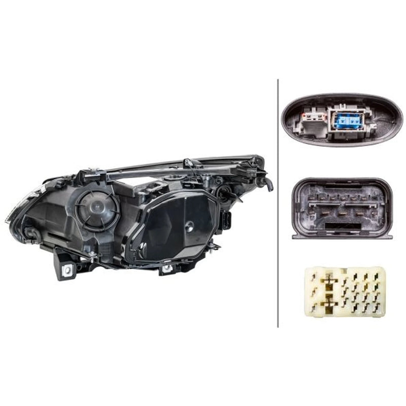 Hella Headlight Headlamp PY21W Right fits BMW 5 2002-2010