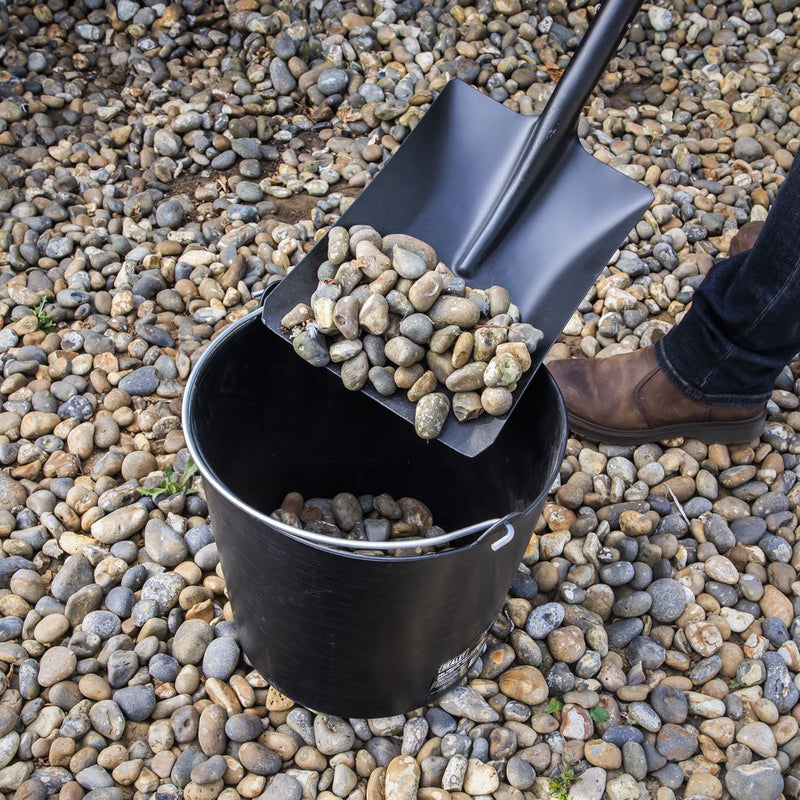 Sealey Heavy-Duty Flexi Tub 26L with Metal Handle Black SFT26H Sealey - Dynamic Drive