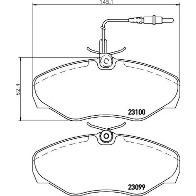 Mintex Front Brake Pad Set fits Renault Espace 1998-2002 3.0