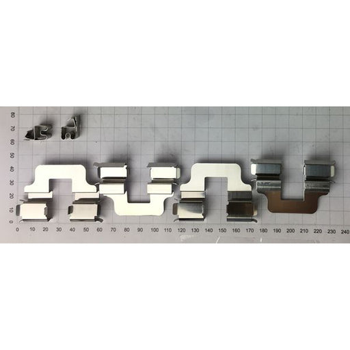 Abtex Brake Pad Accessory Fitting Kit Rear fits Abarth 500 2008 on 1.4