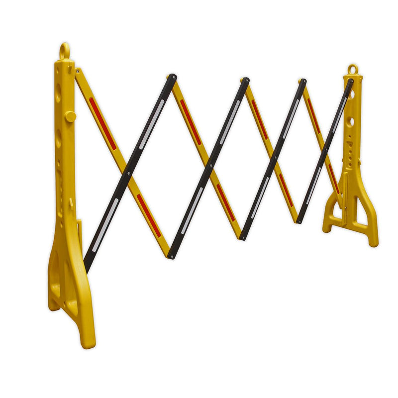 Sealey Folding Barrier 2500mm Plastic PFB2500 Sealey - Dynamic Drive