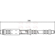 Apec Brake Hydraulic Hose Line Front fits MG Zt 2001-2005 1.8 2.0